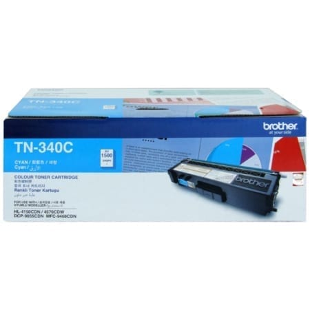 Brother cyan toner cartridge TN-340C Genuine