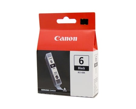 Canon Black Ink Cartridges (BCI-6BK) Genuine
