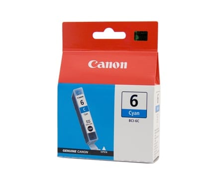 Canon Cyan Ink Cartridges (BCI-6C) Genuine