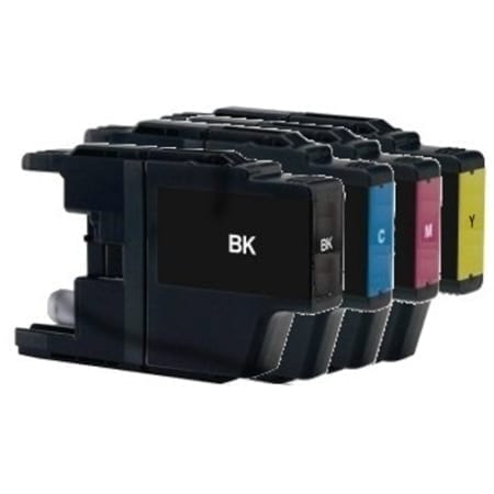 Brother value pack 4 high yieid ink cartridges black cyan magenta yellow set (LC-73xl) Compatible