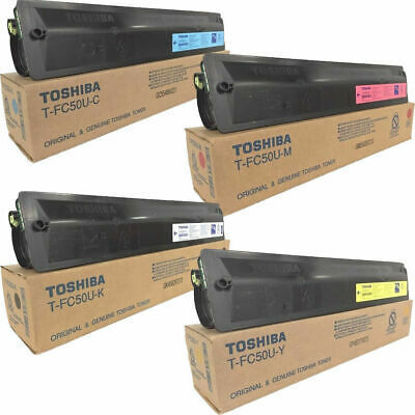 Toshiba Value Pack Toner Cartridges Black Cyan Magenta Yellow Set (T-FC50) Genuine