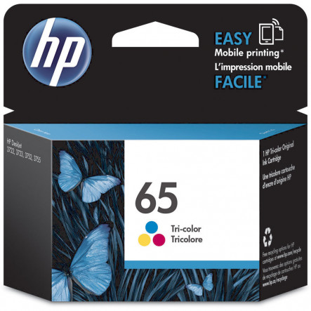 HP 65 colour Ink Cartridge (N9K01AA) Genuine