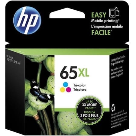 HP 65XL colour High Yield Ink Cartridge (N9K03AA) Genuine