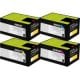 Lexmark Value Pack High Yield Toner Cartridges Black Cyan Magenta Yellow Set (808H) Genuine