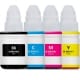 Canon Value Pack 4 Ink Bottles Black Cyan Magenta Yellow Set (GI-690) Compatible