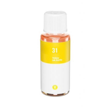 HP 31 Yellow Ink Bottle (1VU28AA) Compatible