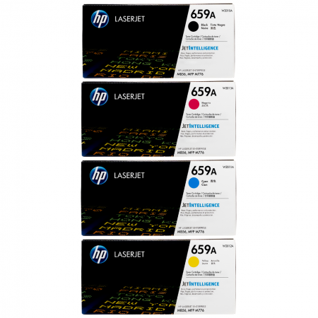 HP 659A Value Pack 4 Toner Cartridges Black Cyan Magenta Yellow Set (W2010A-W2013A) Genuine