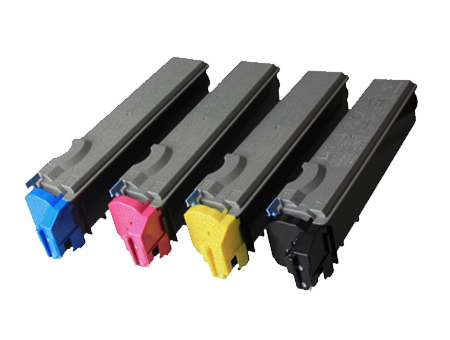 Kyocera Value Pack Toner Cartridges Black Cyan Magenta Yellow Set (TK520K-TK520Y) Compatible